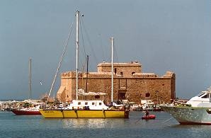 Paphos harbour and castle
